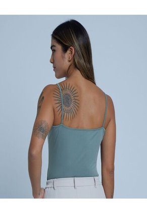 Top Para Mujer Top Color Verde  Marca Ostu #40220323