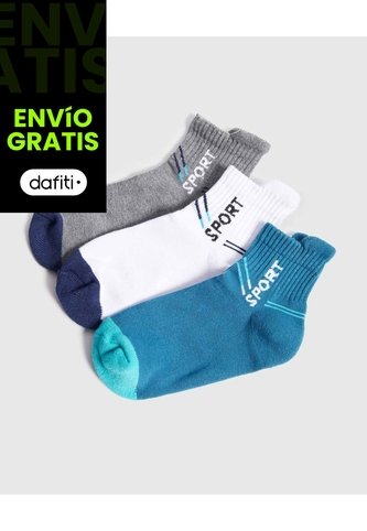 Medias Infantil Niño Tobillera Color Negro Marca Ostu #80980149 Ostu