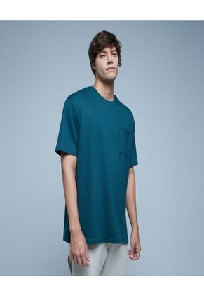 Camiseta Para Hombre Manga Corta Color Verde Marca Ostu #60091222