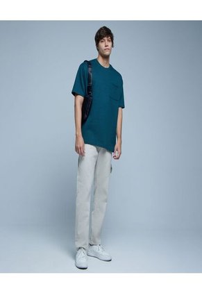 Camiseta Para Hombre Manga Corta Color Verde Marca Ostu #60091222