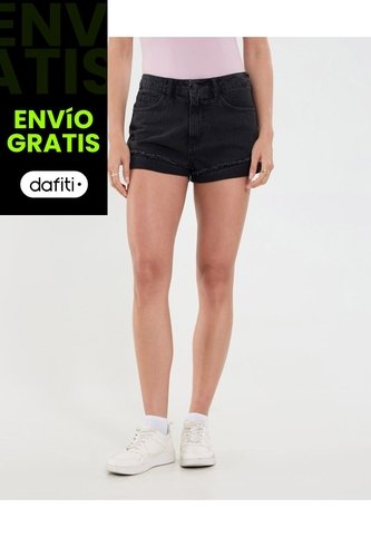 Short Para Mujer Relax Color Negro Marca Ostu #40190343 Ostu