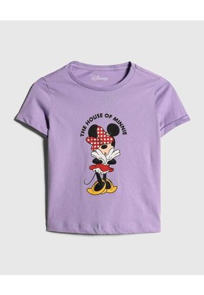 Camiseta Manga Corta Minnie Mouse  Infantil Niña #90090205