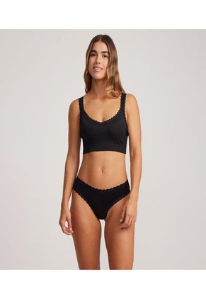 Top Para Mujer Top Color Negro Marca Ostu #40220287