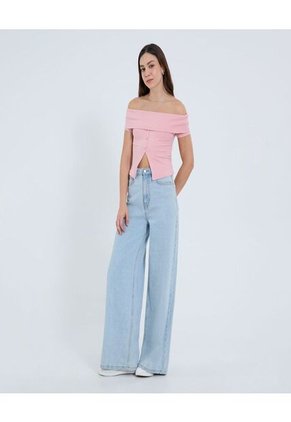 Camiseta Para Mujer Manga Corta Moda Color Rosa Marca Ostu #40092460