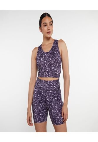 Crop Top Para Mujer Manga Sisa Color Morado Marca Ostu #40091458 Ostu