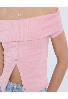 Camiseta Para Mujer Manga Corta Moda Color Rosa Marca Ostu #40092460