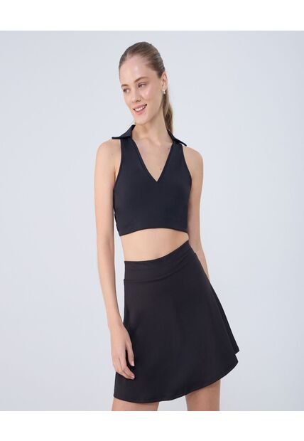 Top Para Mujer Top Color Negro Marca Ostu #40220392