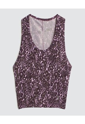 Crop Top Para Mujer Manga Sisa Color Morado Marca Ostu #40091458