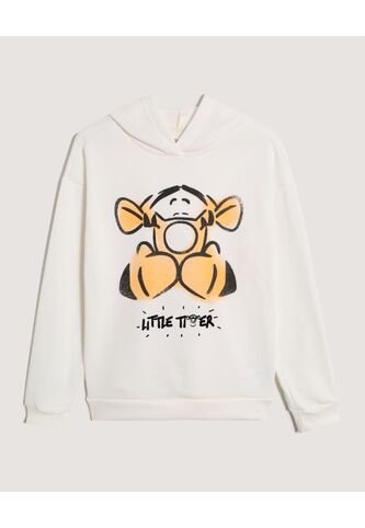 Buzo  Para Mujer Hoodie Color Marfil Marca Ostu #40060517 Ostu