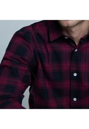 Camisa Para Hombre Manga Larga Sin Bolsillo Color Negrocarbon Marca Ostu #60010634