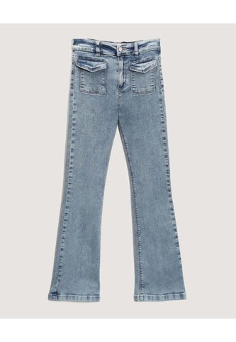 Jean Infantil Niña Flare Color Azul Marca Ostu #90160094 Ostu