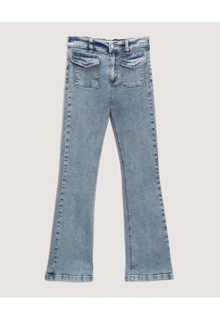 Jean Infantil Niña Flare Color Azul Marca Ostu #90160094