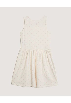 Vestido Infantil Niña M/Sisa Medio Color Crema Marca Ostu #90170076