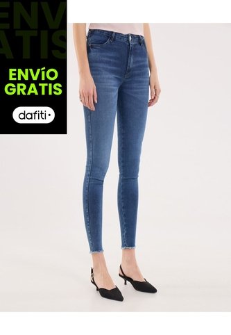 Jean Para Mujer Push Up Color Azul Marca Ostu #40160569 Ostu