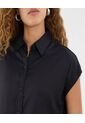Camisa Para Mujer Manga Corta Color Negro Marca Ostu #40010304 de Ostu