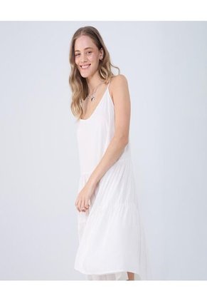 Vestido Para Mujer M/Sisa Medio Color Blanco Marca Ostu #40170306