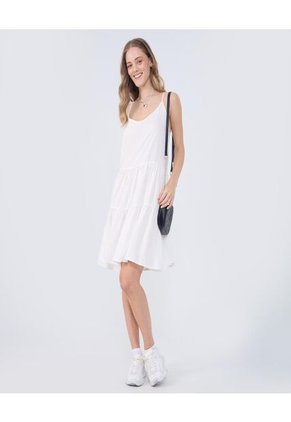 Vestido Para Mujer M/Sisa Medio Color Blanco Marca Ostu #40170306