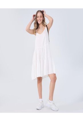 Vestido Para Mujer M/Sisa Medio Color Blanco Marca Ostu #40170306
