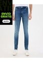 Jean Para Hombre Skinny Color Azul Marca Ostu #60160424 de Ostu