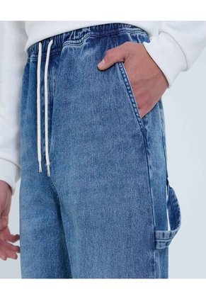 Jean Para Hombre Loose Color Azul Marca Ostu #60160400