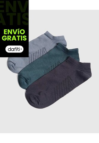 Medias Para Hombre Invisible Color Negro Marca Ostu #60980334 Ostu