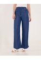 Jean Para Mujer Wide-Leg Fluido Color Azul  Marca Ostu #40160484 de Ostu