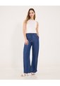 Jean Para Mujer Wide-Leg Fluido Color Azul  Marca Ostu #40160484 de Ostu
