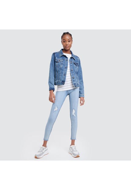 Jean Para Mujer Skinny Color Azul  Marca Ostu #40160252