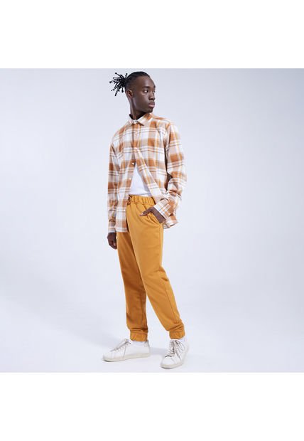 Pantalon Para Hombre Jogger Color Amarillo  Marca Ostu #60070260