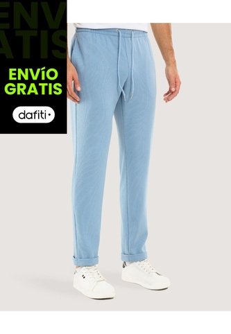 Pantalón Para Hombre Jogger Color Azul Marca Ostu #60070411 Ostu