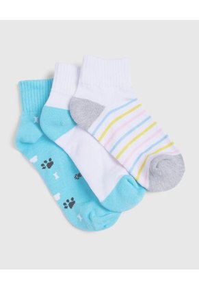 Medias Infantil Niña Tobillera Color Negro Marca Ostu #90980089