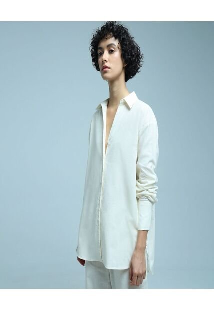 Blusa Para Mujer Manga Larga Color Crema Marca Ostu #40120980