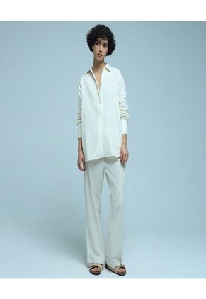 Blusa Para Mujer Manga Larga Color Crema Marca Ostu #40120980