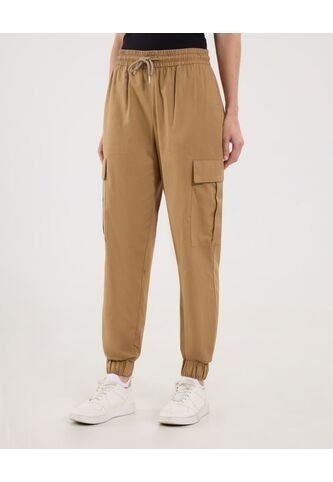 Pantalón Para Mujer Jogger Color Café Marca Ostu #40070824 Ostu