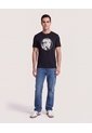Camiseta Iron Man Circle  Para Hombre Negro Ostu de Ostu
