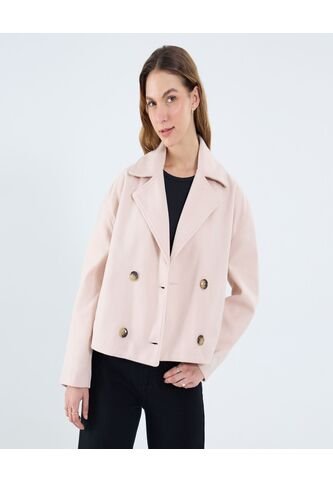 Chaqueta Para Mujer Trench Color Arena Marca Ostu #40080241 Ostu