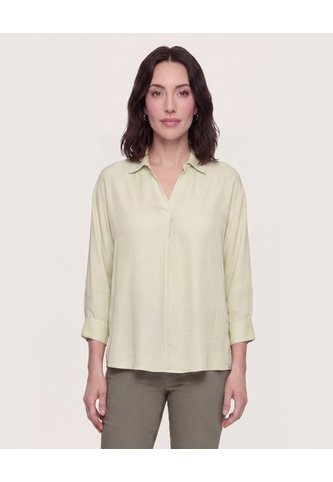 Blusa Fluid Manga 3/4  Para Mujer Verde Ostu Ostu