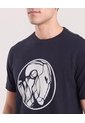 Camiseta Iron Man Circle  Para Hombre Negro Ostu de Ostu