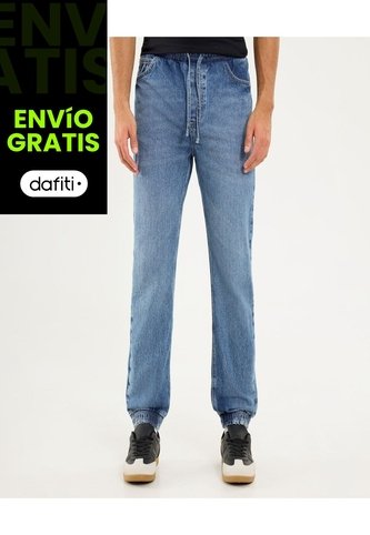 Jean Para Hombre Jogger Color Azul Marca Ostu #60160439 Ostu
