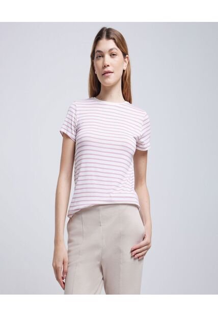 Camiseta Para Mujer Manga Corta Color Morado Marca Ostu #40092097