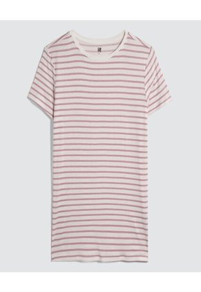 Camiseta Para Mujer Manga Corta Color Morado Marca Ostu #40092097