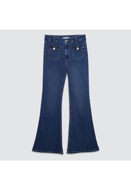 Jean Para Mujer Flare Color Azul  Marca Ostu #40160367