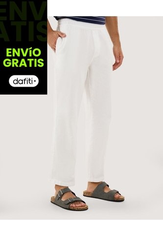 Pantalón Para Hombre Moda Color Hueso Marca Ostu #60070496 Ostu