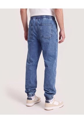Jean Jogger Relax Fit  Para Hombre Azul Ostu