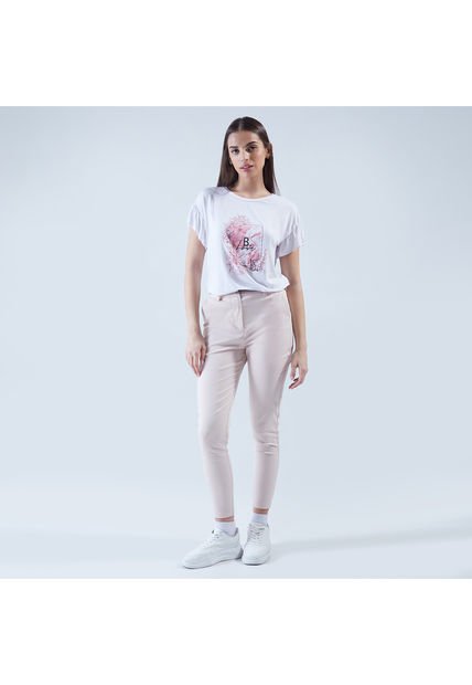 Pantalon Para Mujer Chino Color Beige Marca Ostu #40070483