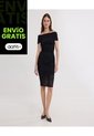 Vestido Para Mujer M/C Corto Color Negro Marca Ostu #40170318 de Ostu