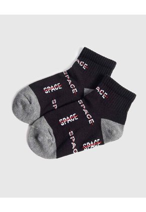 Medias Infantil Niño Tobillera Color Negro Marca Ostu #80980150