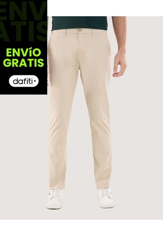 Pantalón Para Hombre Chino Color Beige Marca Ostu #60070494 Ostu