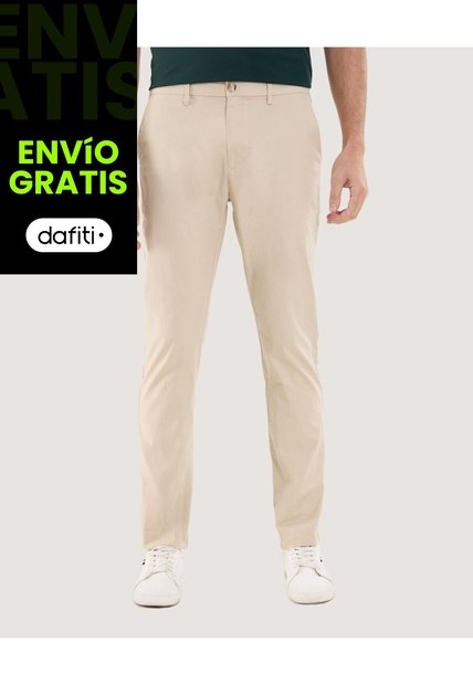Pantalón Para Hombre Chino Color Beige Marca Ostu #60070494
