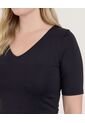 Body  Para Mujer Manga 3/4 Color Negro Marca Ostu #40200216 de Ostu